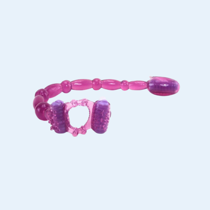 Anillo Vibrador Masculino con Estimulación Anal y Clitorial – Scorpion Dual