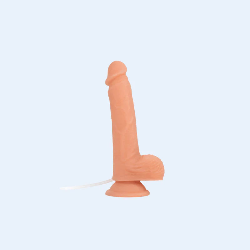 Dildo realista con bomba de eyaculación 22 cm