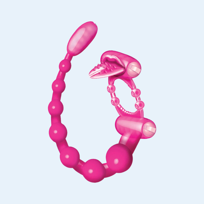 Anillo Vibrador Masculino con Estimulación Anal y Clitorial – Scorpion Dual