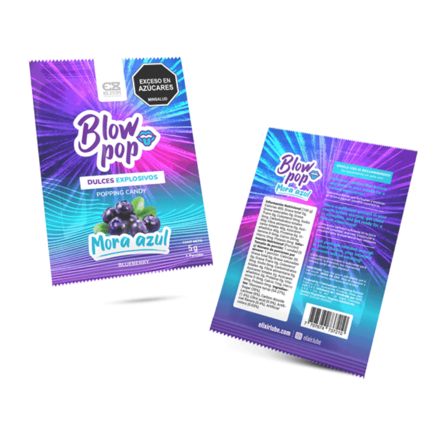 Blow Pop Elixir Mora Azul 5 gr
