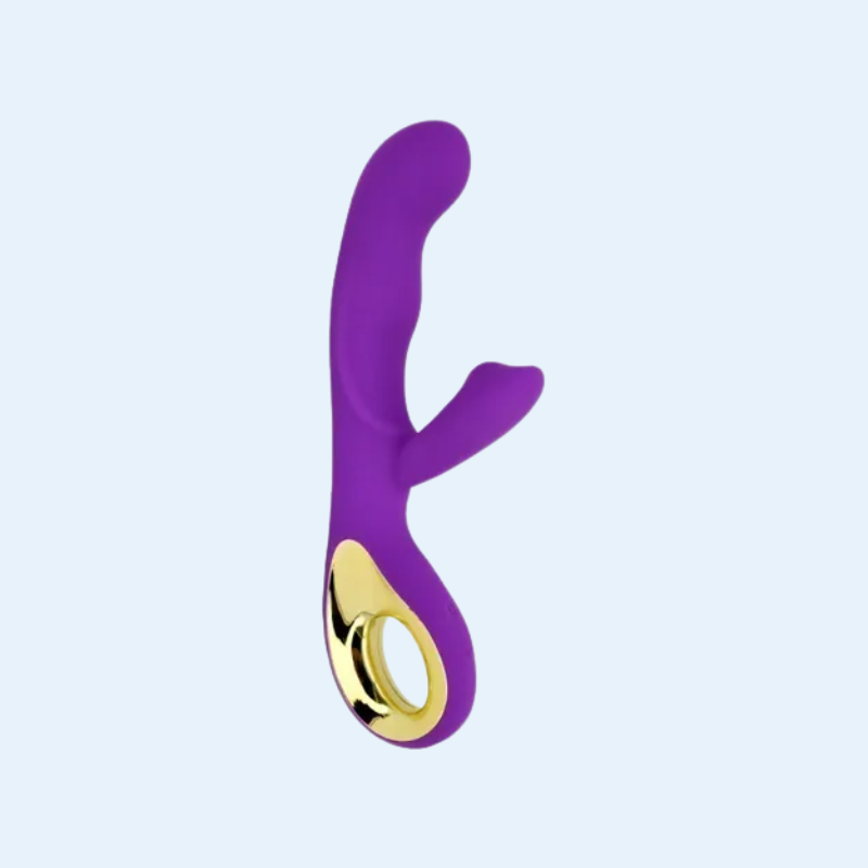 Consolador Vibrador para Clítoris y Punto G de Silicona Recargable