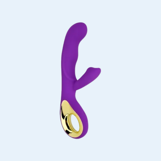 Consolador Vibrador para Clítoris y Punto G de Silicona Recargable