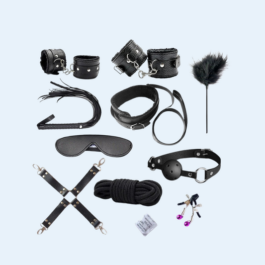 Kit Bondage 10 Piezas Negro