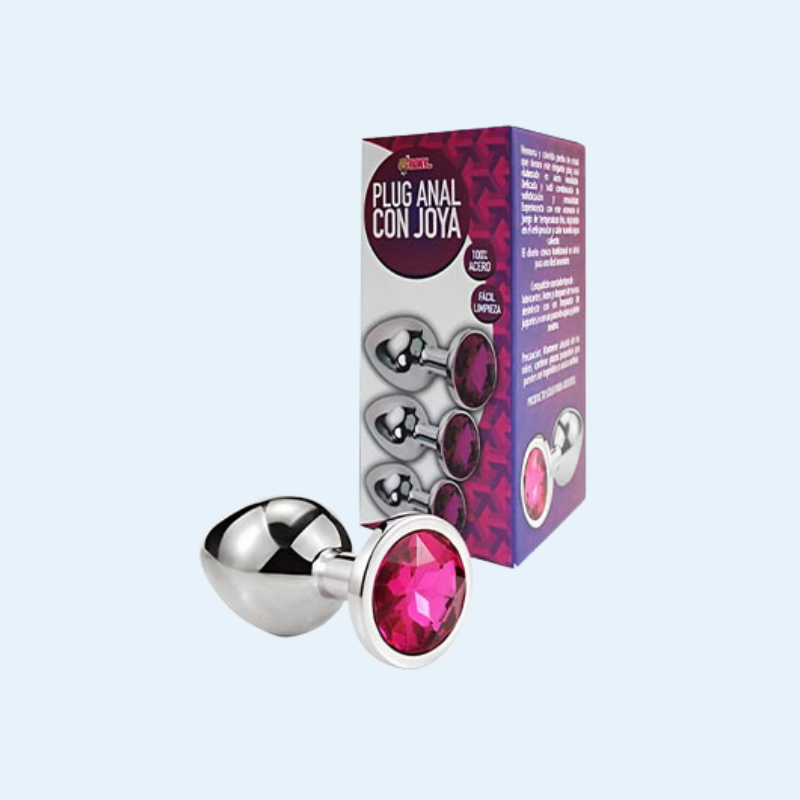 Plug Anal con Joya Metal Talla M/L