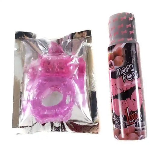 Anillo Vibrador Retardante + Aceite Comestible Caliente Saborizado